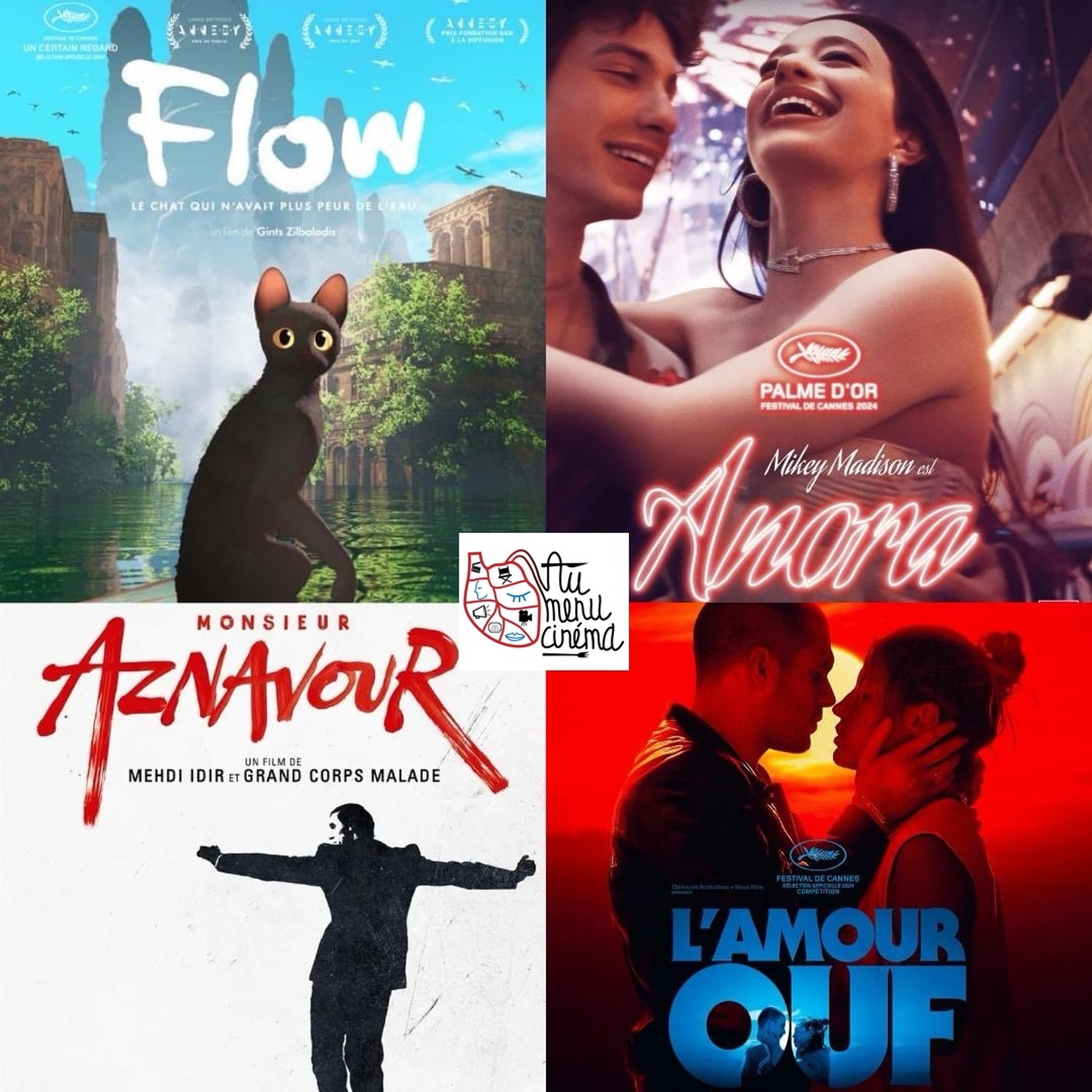 #7 / Au menu d’octobre 2024 : "Flow", "Monsieur Aznavour", "L’amour ouf", "Anora"