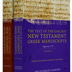 [Get] EPUB 📧 The Text of the Earliest New Testament Greek Manuscripts, 2 Volume Set