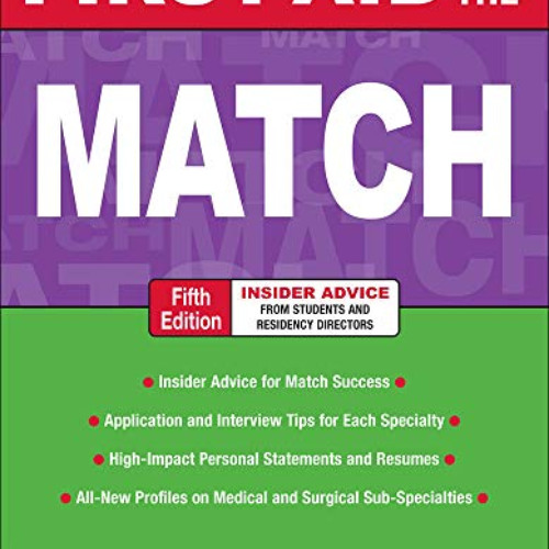 download EBOOK 📥 First Aid for the Match, Fifth Edition (First Aid Series) by  Tao L