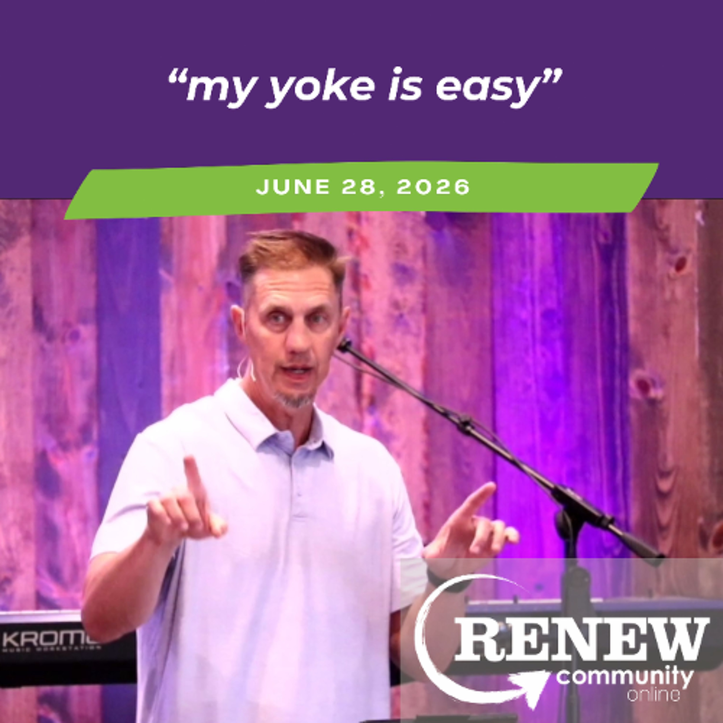 June 28, 2026 "My Yoke Is Easy" episode artwork