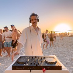 playing house music on the beach until people dance