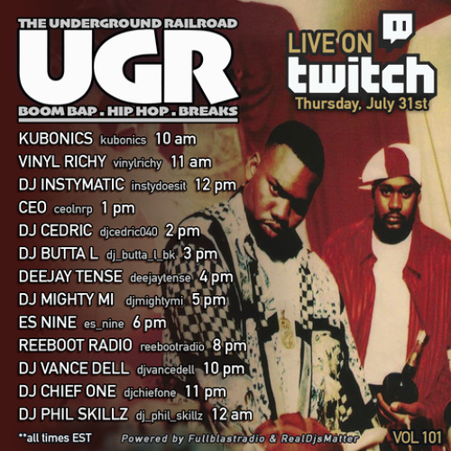 Stream Underground Railroad Live Twitch Set pt XII by DJ Mighty Mi ...