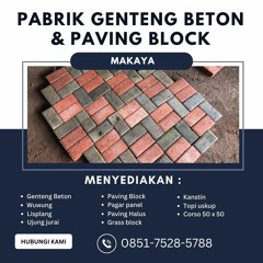 Produksi Tulisan Paving Block Kota Malang