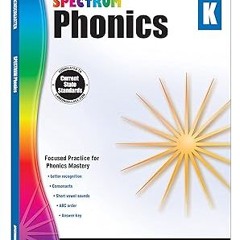 @@ Spectrum Kindergarten Phonics Workbook, Ages 5 to 6, Kindergarten Phonics Workbooks, Letter