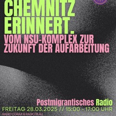 28.03.2025 Chemnitz erinnert. Vom NSU-Komplex zur Zukunft der Aufarbeitung