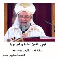 طوبي للذين أمنوا و لم يروا - القمص أرسانيوس جرجس - 12-5- 2024 - قداس الاحد