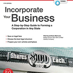 [Access] EPUB 📤 Incorporate Your Business: A Step-by-Step Guide to Forming a Corpora