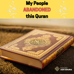 MY PEOPLE ABANDONED THIS QURAN!