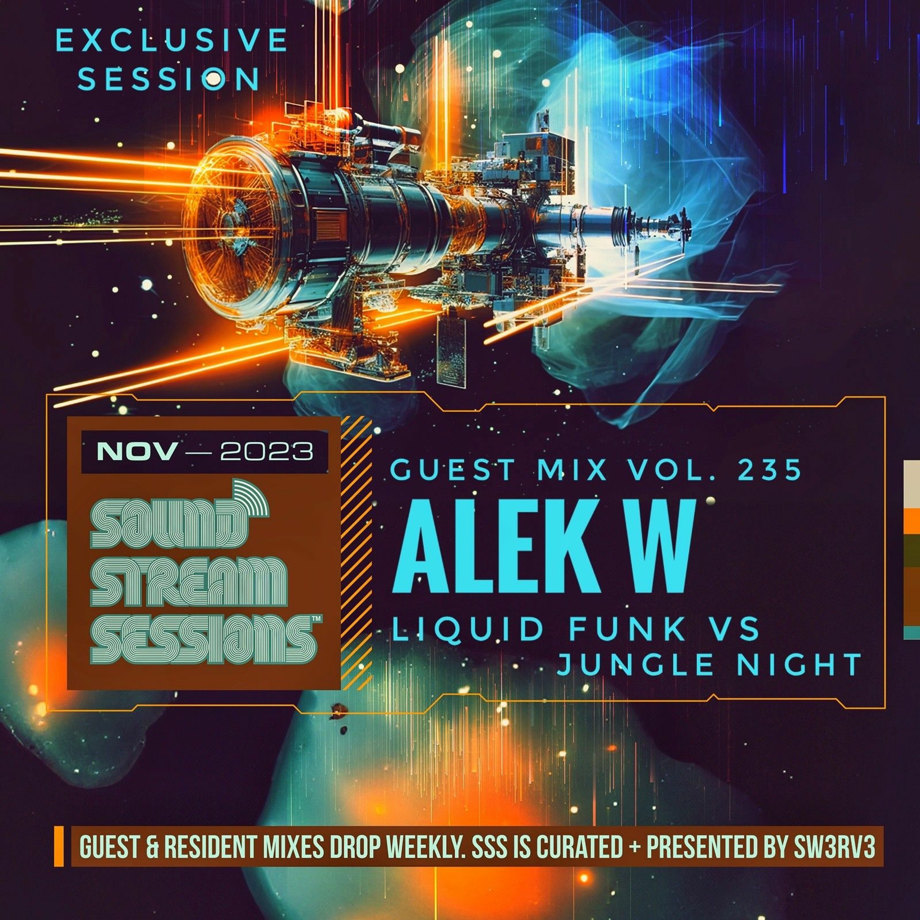 Guest Mix Vol. 235 (Alek W) Liquid Funk Vs Jungle Night Session episode artwork