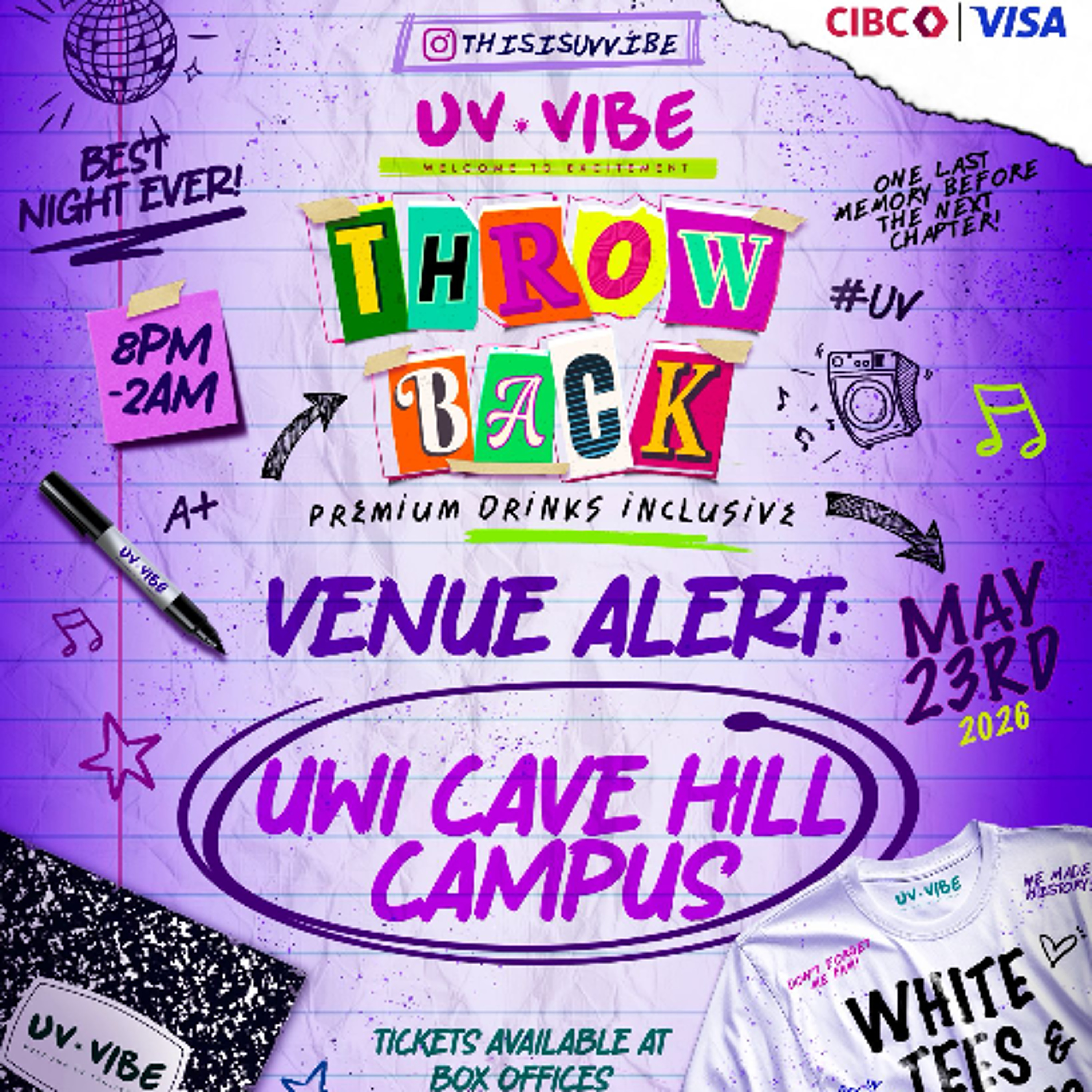 UV Vibe Throwback "White Tees & Sharpies"