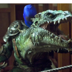 tell me how it is (plasma gun prolapsing some lizard dude)