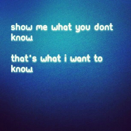 Show me, something ♱ (ludi)