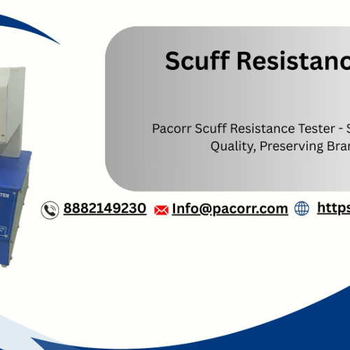 Pacorr Scuff Resistance Tester – Ensure Print Durability with Precision