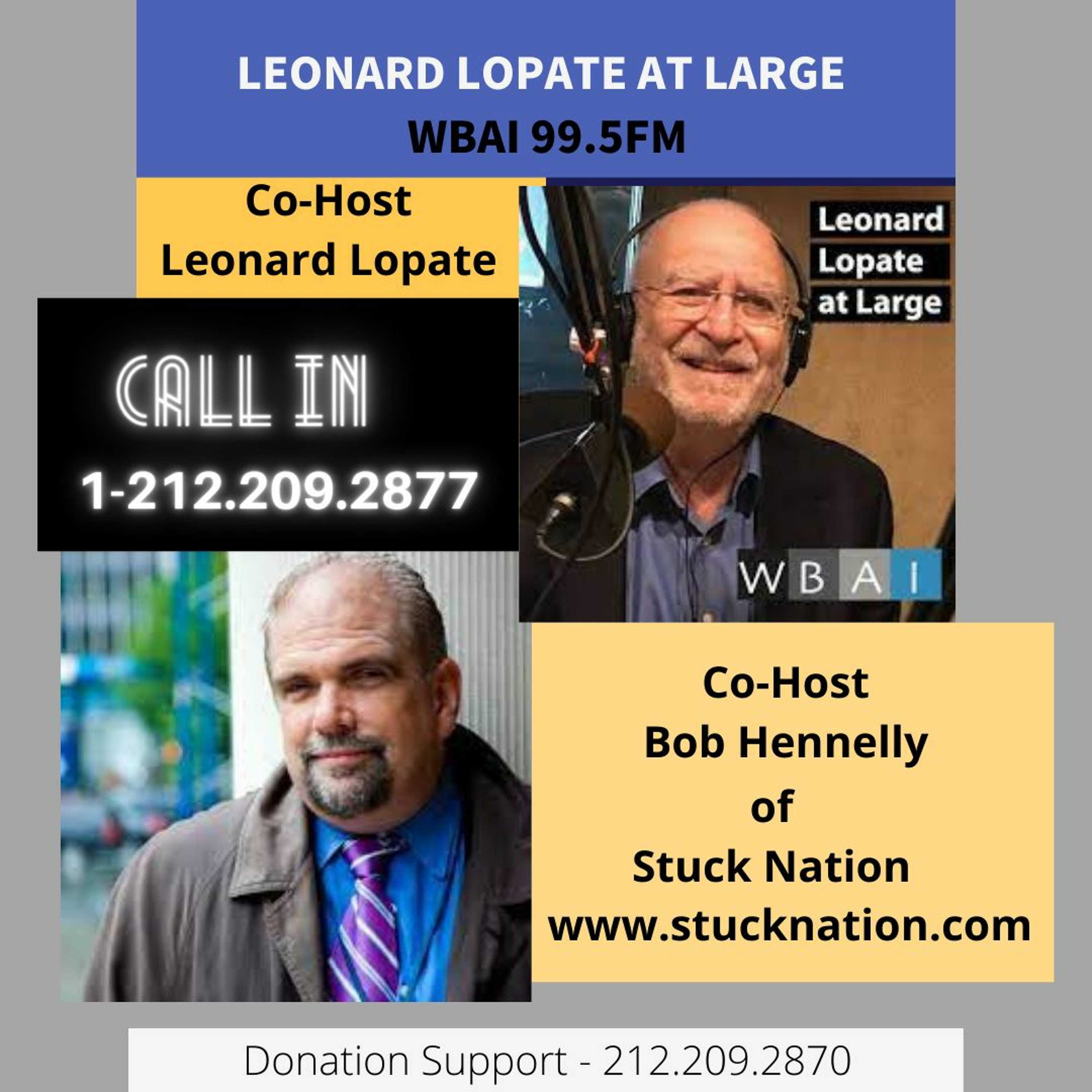 Co-Host Bob Hennelly and Leonard Lopate