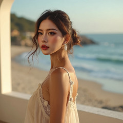 kissed by the retreating waves