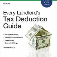 Download Book Every Landlord's Tax Deduction Guide - Stephen Fishman J.D.