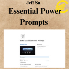 [CoursesBetter.com] Jeff Su – Essential Power Prompts