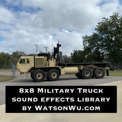 8x8 Military Truck sound effects library (demo)