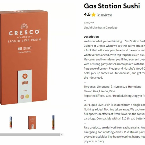 Stream Gas Station GasStationSushiFlavored Vape Pen by NutriGrain
