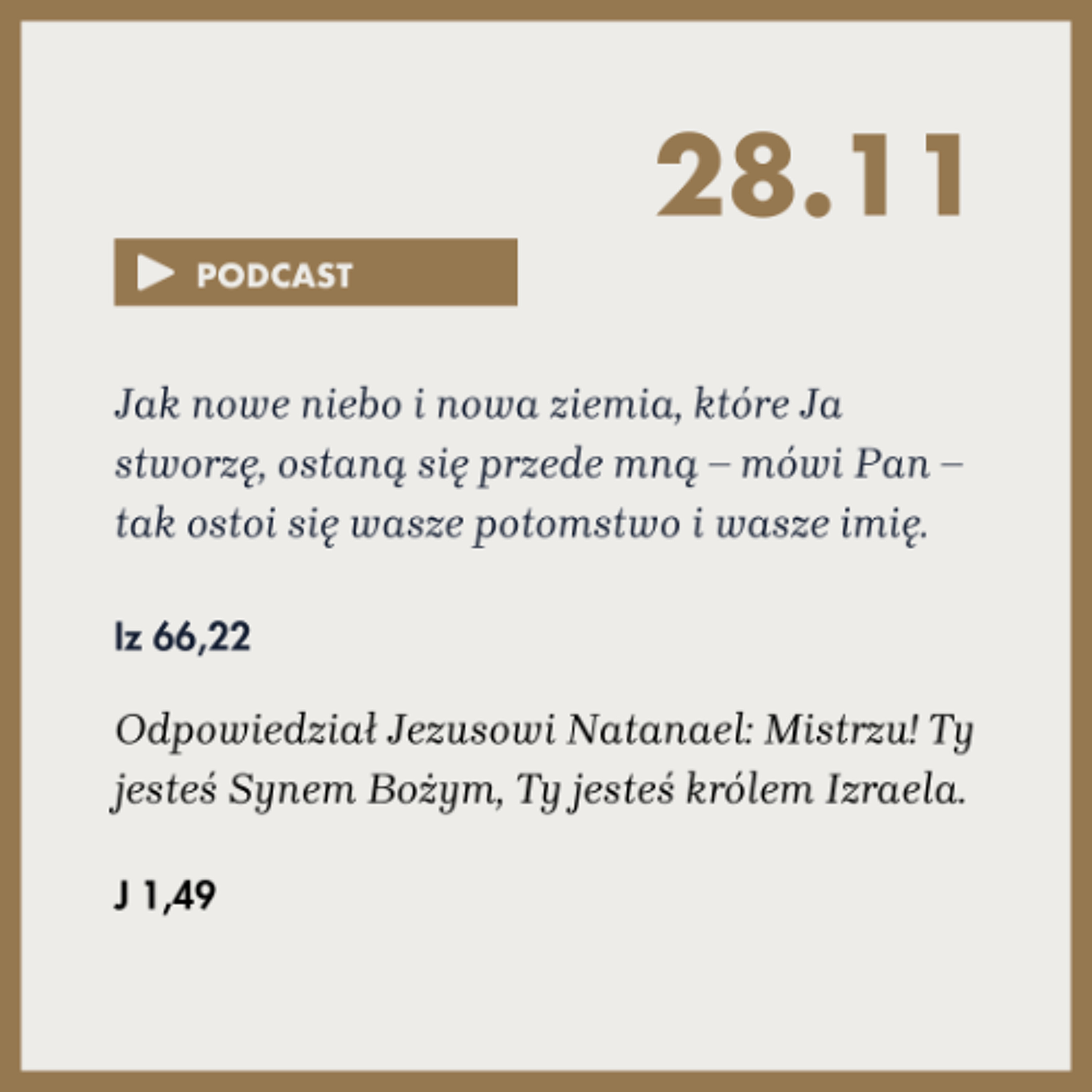 Poranek ze Słowem na 28 listopada 2025 episode artwork