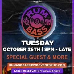 Rum and Bass halloween edition Walshy Fire Kyle DeSouza and Blinkdalink