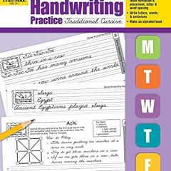 [READ] EPUB KINDLE PDF EBOOK Evan-Moor® Daily Handwriting Practice Book: Traditional