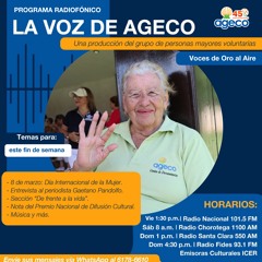 Programa La Voz de Ageco 7-13 marzo 2025