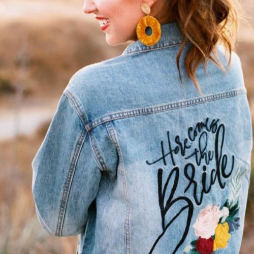 bridesmaid denim jacket