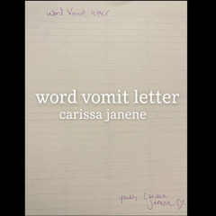 word vomit letter