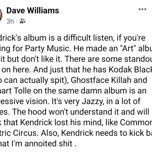 Bull on Beats: Kendrick Lamar Listening Party Pt.1