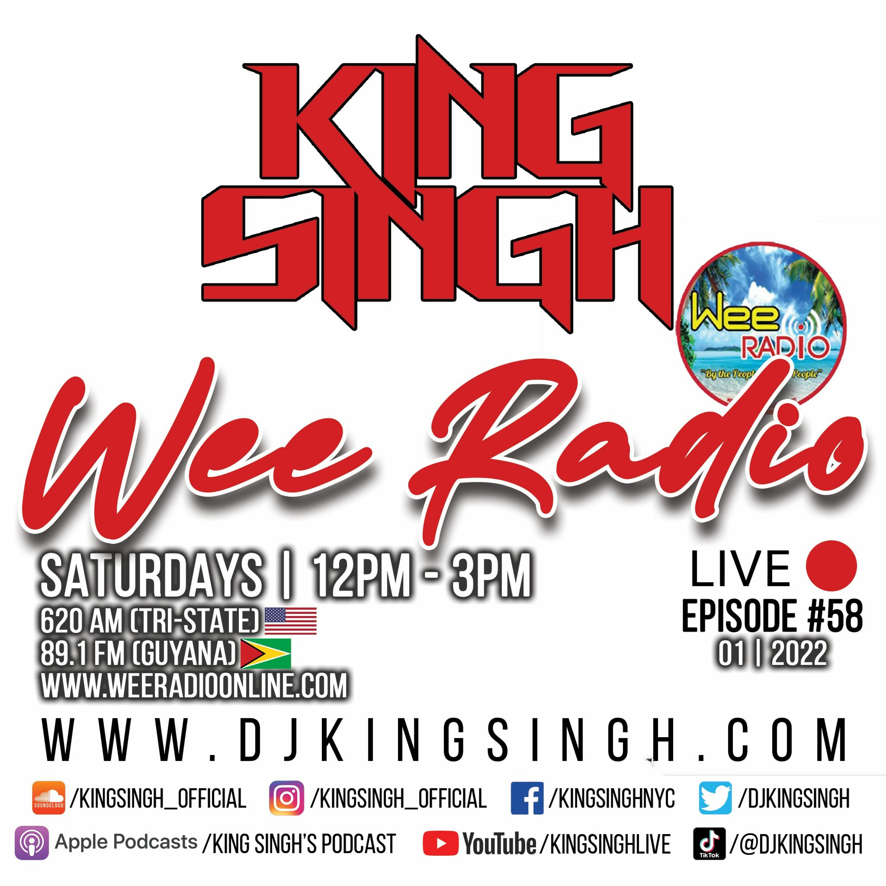 Live ep.58 (620AM NYC & 89.1FM Guyana) | The King is in the Building. episode artwork