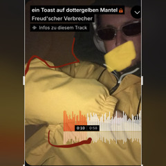 ein Toast auf dottergelben Mantel