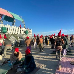 A Very Gnomy Sunrise - Burning Man 2022 Monday on Snugz