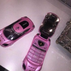pretty pink barbie flip phone