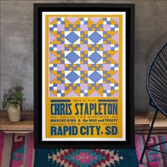 Chris Stapleton 5-22-2024 The Monument Rapid City SD Poster