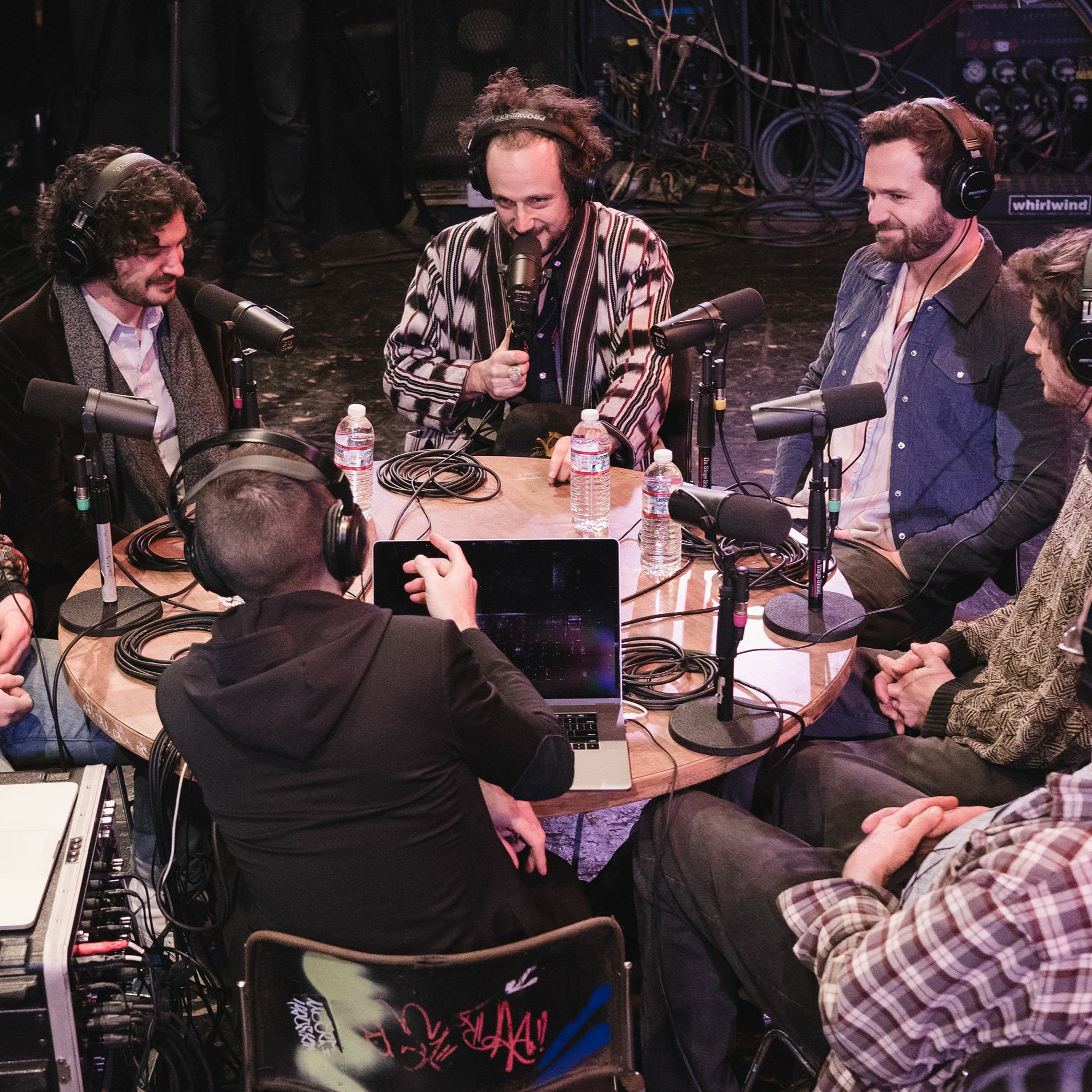 Onstage with Jim and Tom