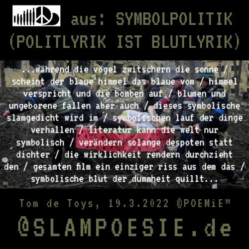 Slampoesie.de: SYMBOLPOLITIK (POLITLYRIK IST BLUTLYRIK)