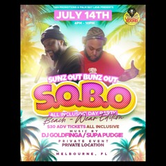 SUNZ OUT BUNZ OUT DJ GOLDFINGA & SUPA PUDGIE LIVE IN MELBOURNE FL!