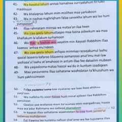 quarta pagina da surata Ya-sin 😍 versículos de ( 41 - 54 )🌺 leitor é Tarek Mohammed 🤩