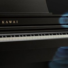 Studying Bach   (KAWAI piano test)