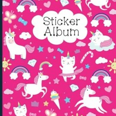 Read ebook [PDF] Sticker Album: Blank Sticker Book Collecting Album, 100 Pages o