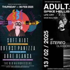 Hype Mix - Soft Riot + guests (06/02) X Adult. + guests (13/02)