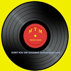 DONT YOU SAY GOODBYE (Feat. Patersongs)