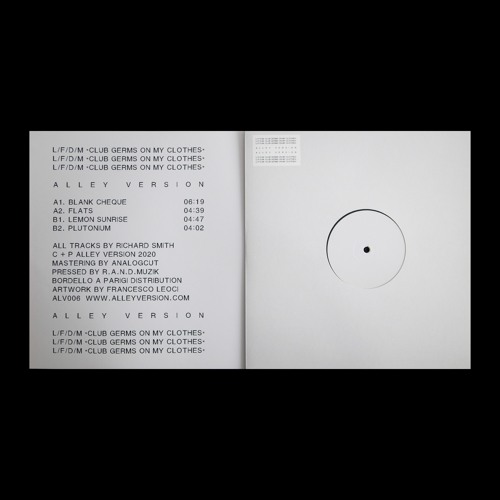 [ALV006] L/F/D/M "Club Germs On My Clothes" (Snippet)