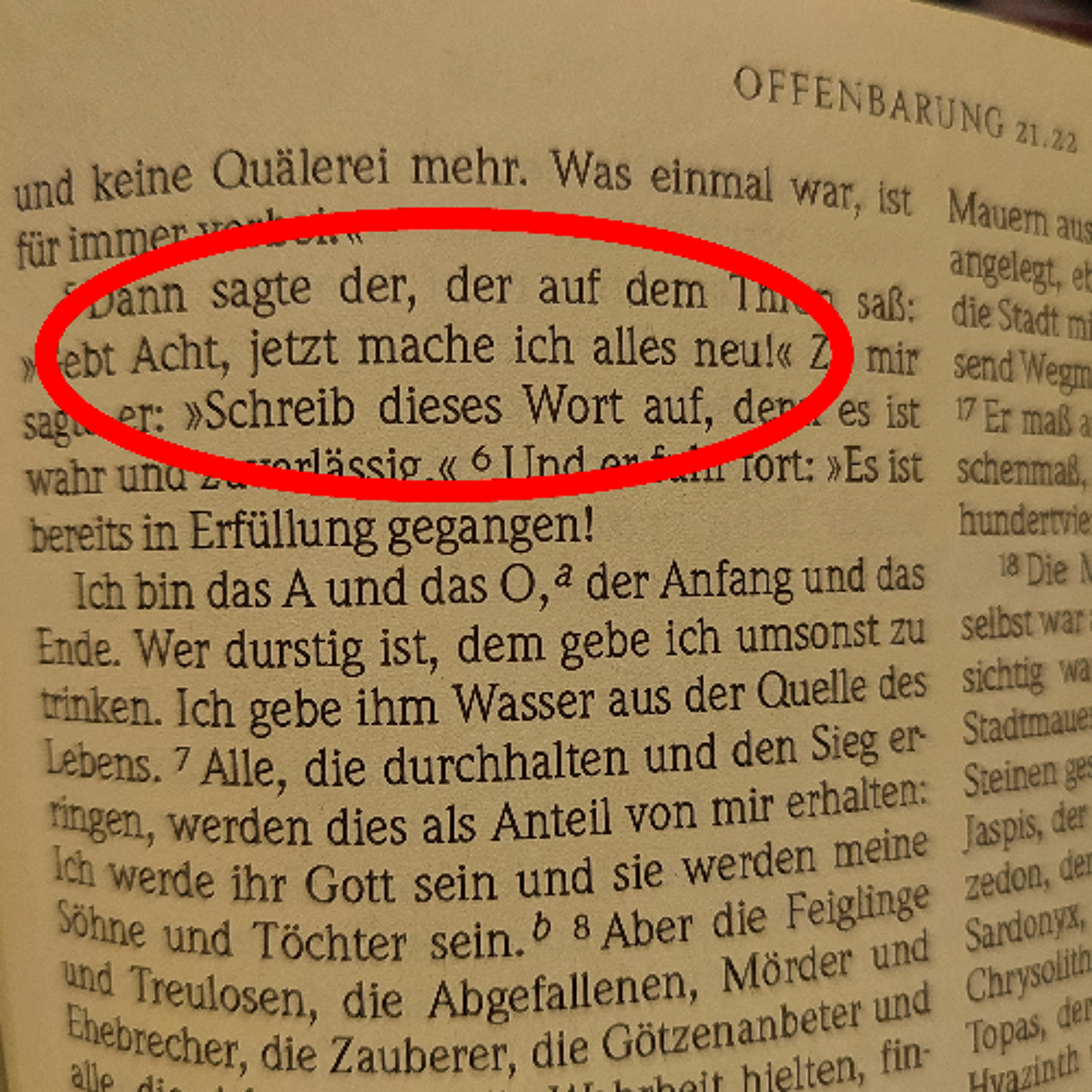 Jahreslosung: "Siehe, ich mache alles neu!"