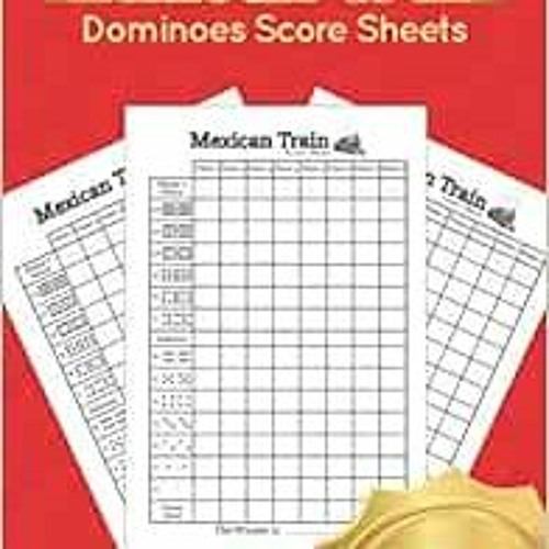 View KINDLE 📌 Mexican Train Dominoes Score Sheets: Mexican Train Dominoes Board Game