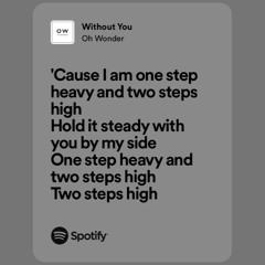 without you - oh wonder
