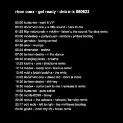 rhon coex - get ready - dnb mix 060623