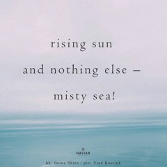 haiku #589: rising sun / and nothing else – / misty sea!