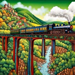 Steam Train Crossing The Landscape.MP3
